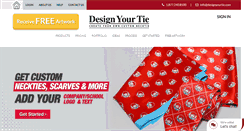 Desktop Screenshot of designyourtie.com